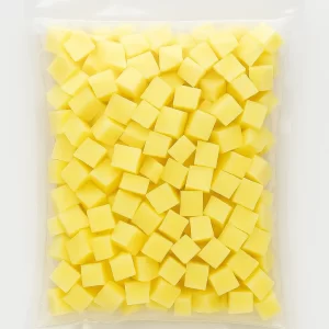 Papas peladas cubo